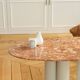 Terracotta marble coffee table