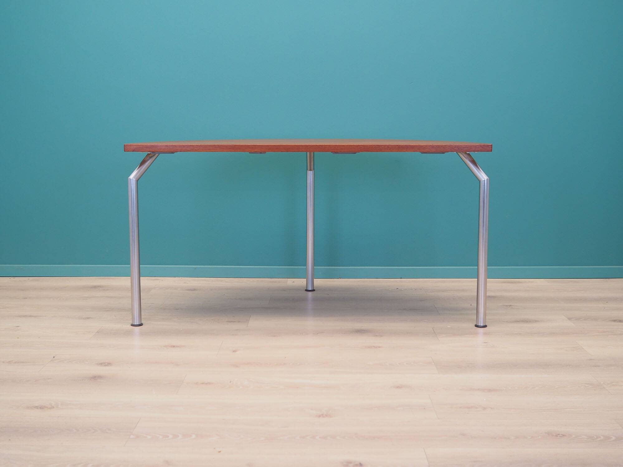 Teak half round table, Danish design, 1970s, manufacturer: Bent Krogh