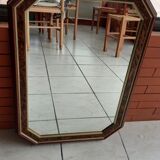 Set of 11 vintage wooden mirrors >60cm