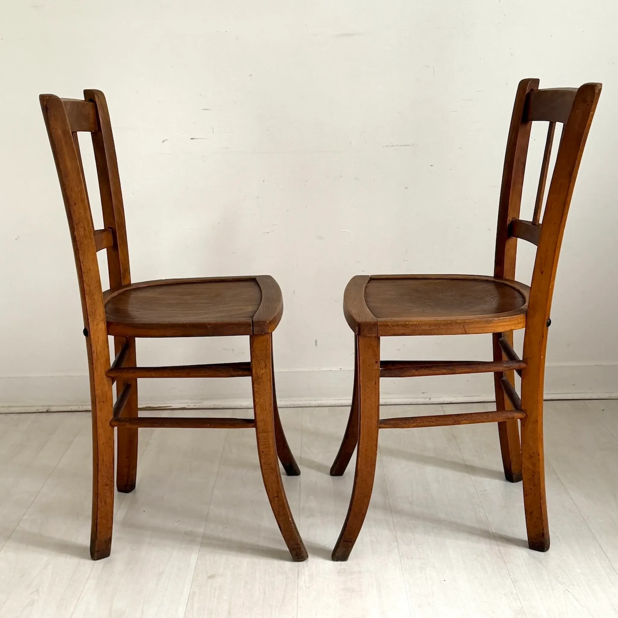 Pair of vintage Thonet style chairs
