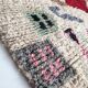 Moroccan Berber carpet Boujaad ecru with colorful patterns 263x185cm