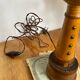 Vintage wooden marine lighthouse lamp