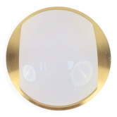 Vintage Brass and Glass Ceiling Lamp from Peill & Putzler, 1970s