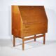 Danish Design Teak Secretary Desk 1960s Office Cabinet, Model 68,