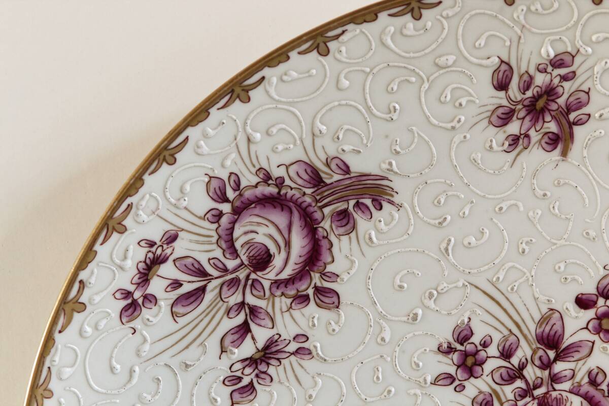 Plat en porcelaine, Edme Samson