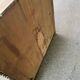 English stripped commode made of solid raw wood from the 19th century.