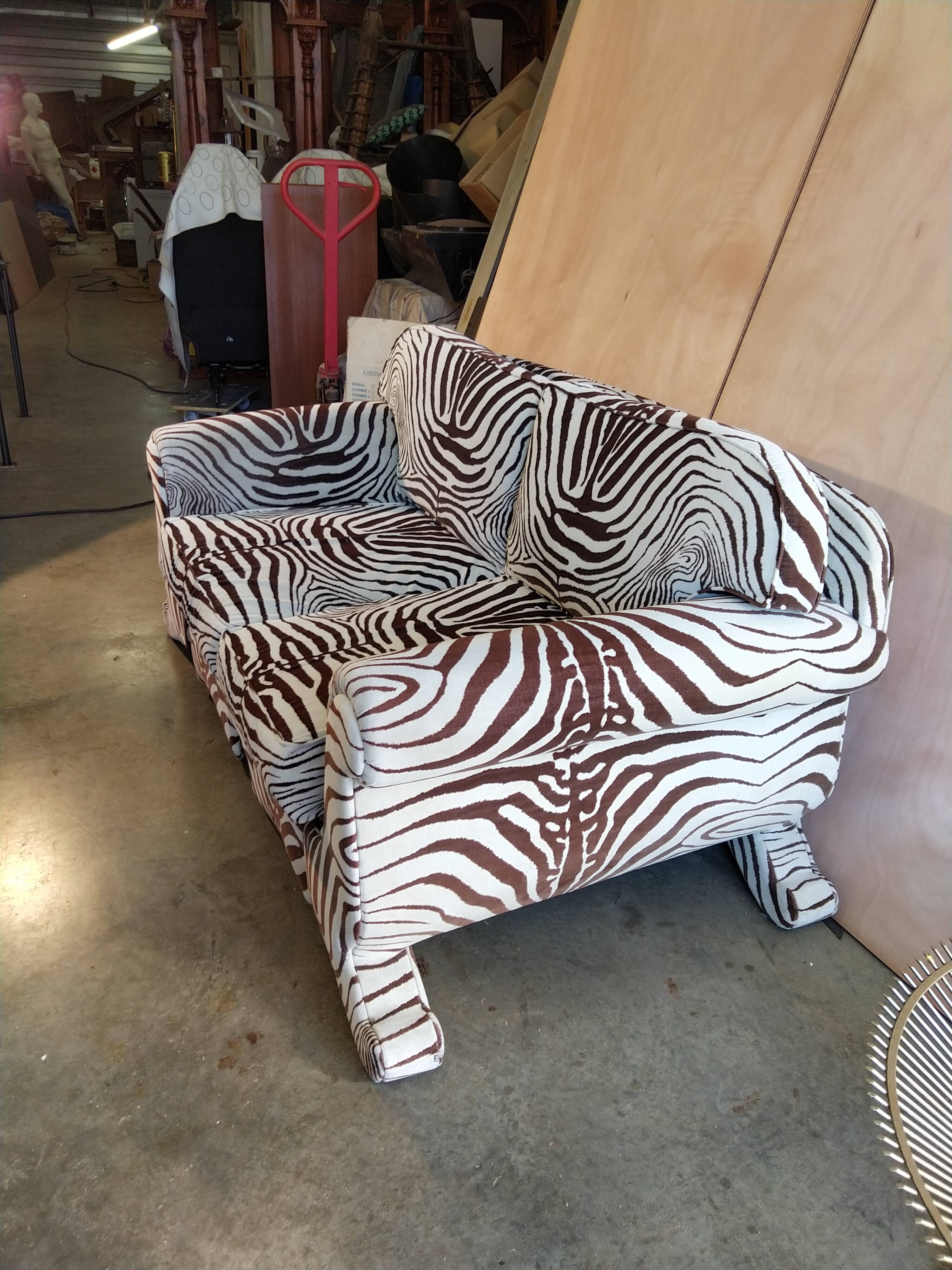 Zebra sofa