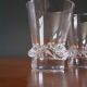 3 crystal wine glasses by Daum, Sorcy model, 1950s