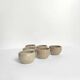 Set of 6 vintage stoneware egg cups