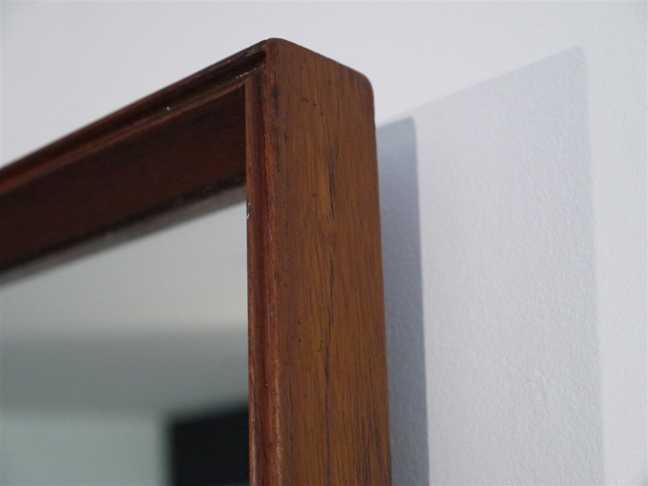 Vintage Scandinavian teak mirror 1960