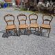 4 chaises style Louis XV en merisier