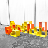 Set of sculptural blocks, 1970s