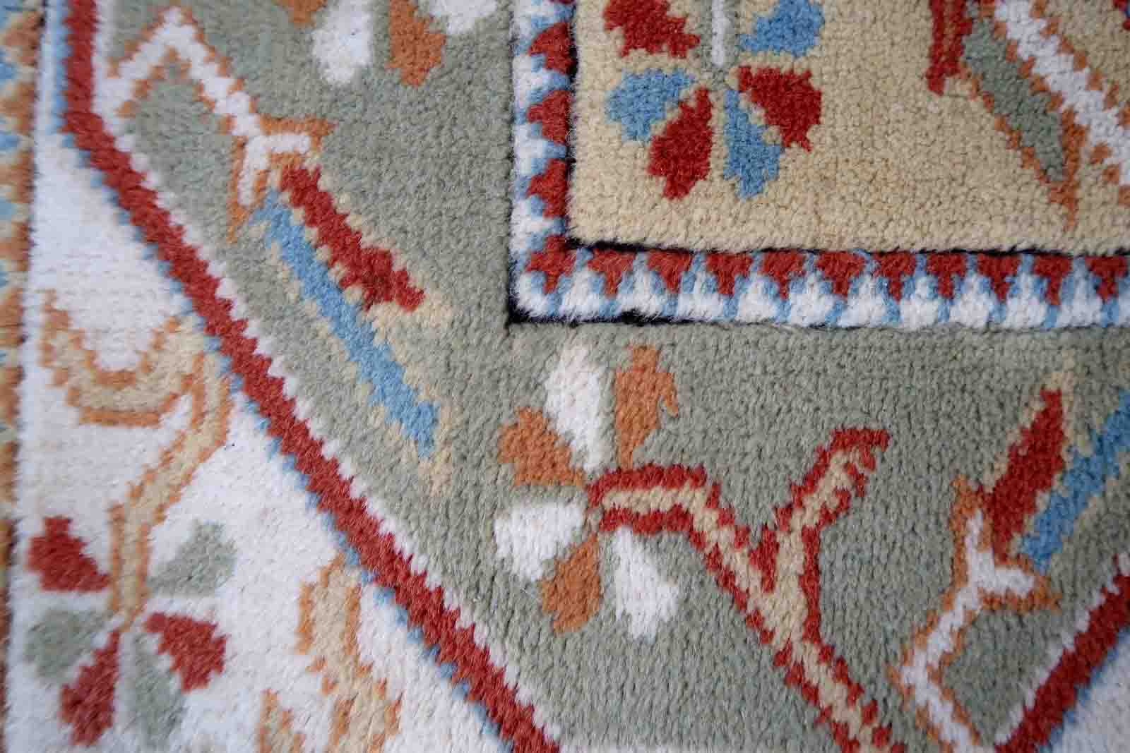 Vintage Turkish Kars handmade carpet 116cm x 175cm 1960s