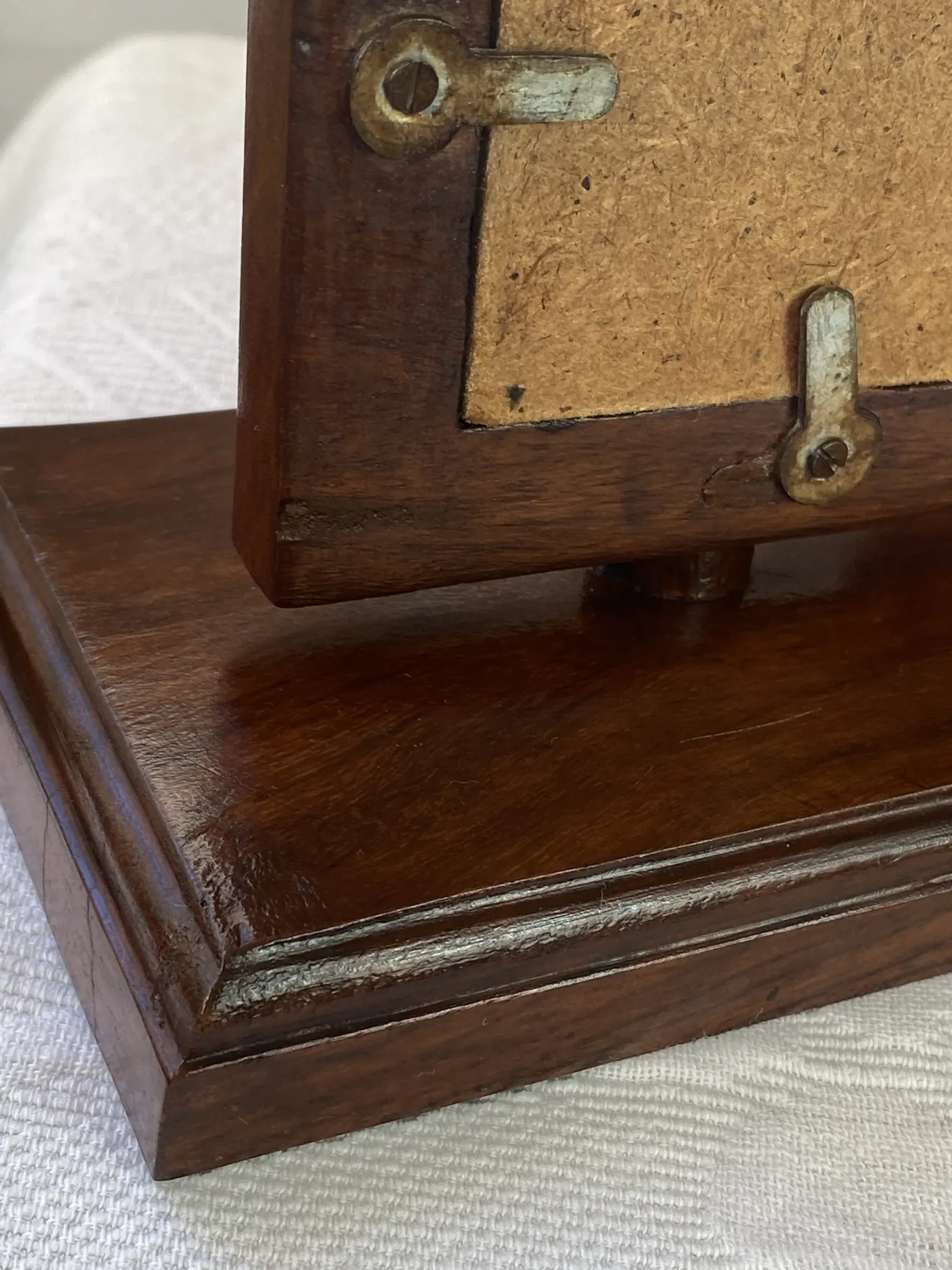 Pair of bookends, solid wood photo frames