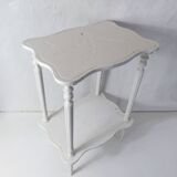 old wooden side table