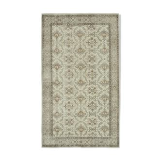 Tapis beige oriental vintage fait à la main 172 cm x 296 cm - 36556