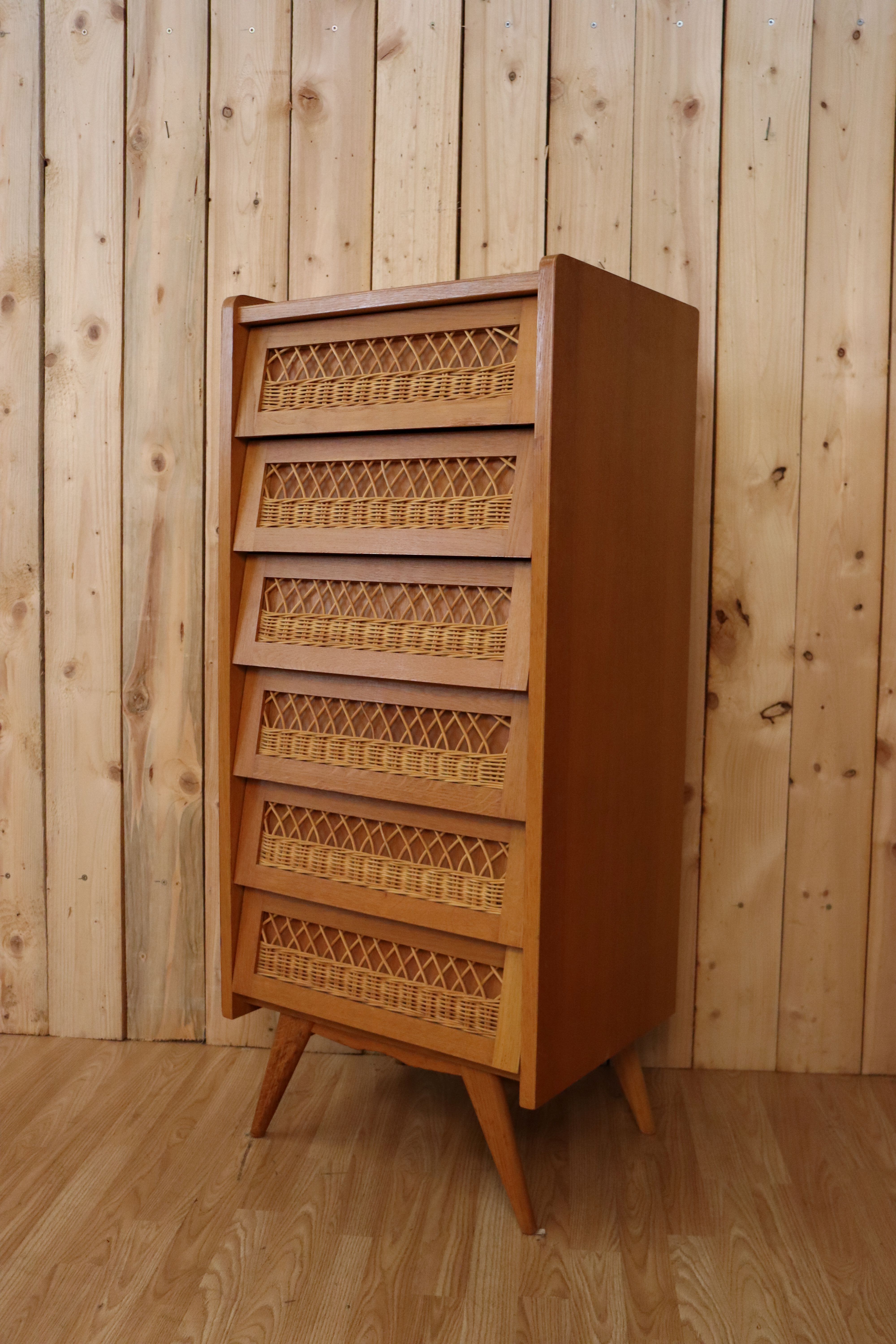Rattan dresser