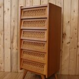 Rattan dresser