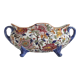 Bernard planter with handles, Peonies, Gien earthenware
