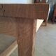 Rustic old farmhouse table made of solid oak, fully sandblasted.