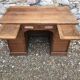 Desk administrative old oak to curtains