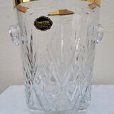 Champagne crystal bucket signed etzel Lorraine