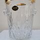 Champagne crystal bucket signed etzel Lorraine