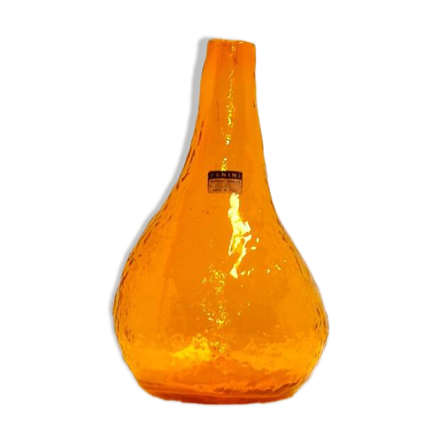 Signed Decorative Vase Manufactured by Venini Italy
