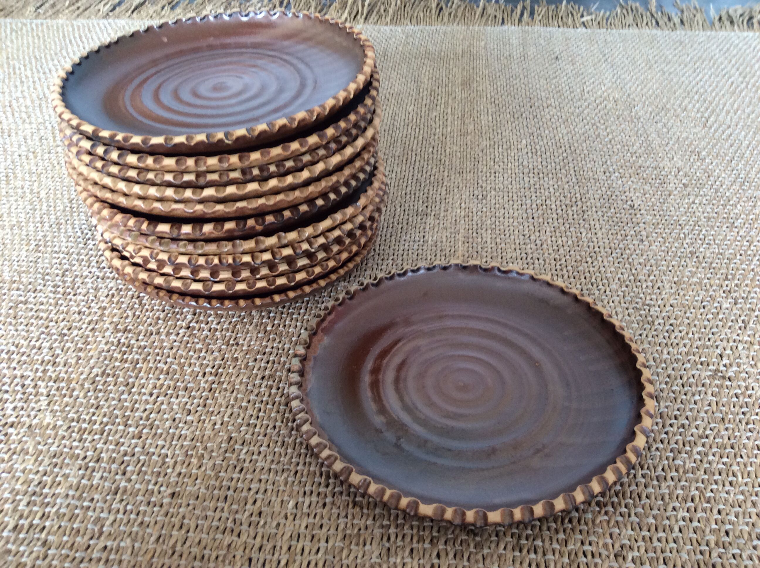 Series of 12 flat plates