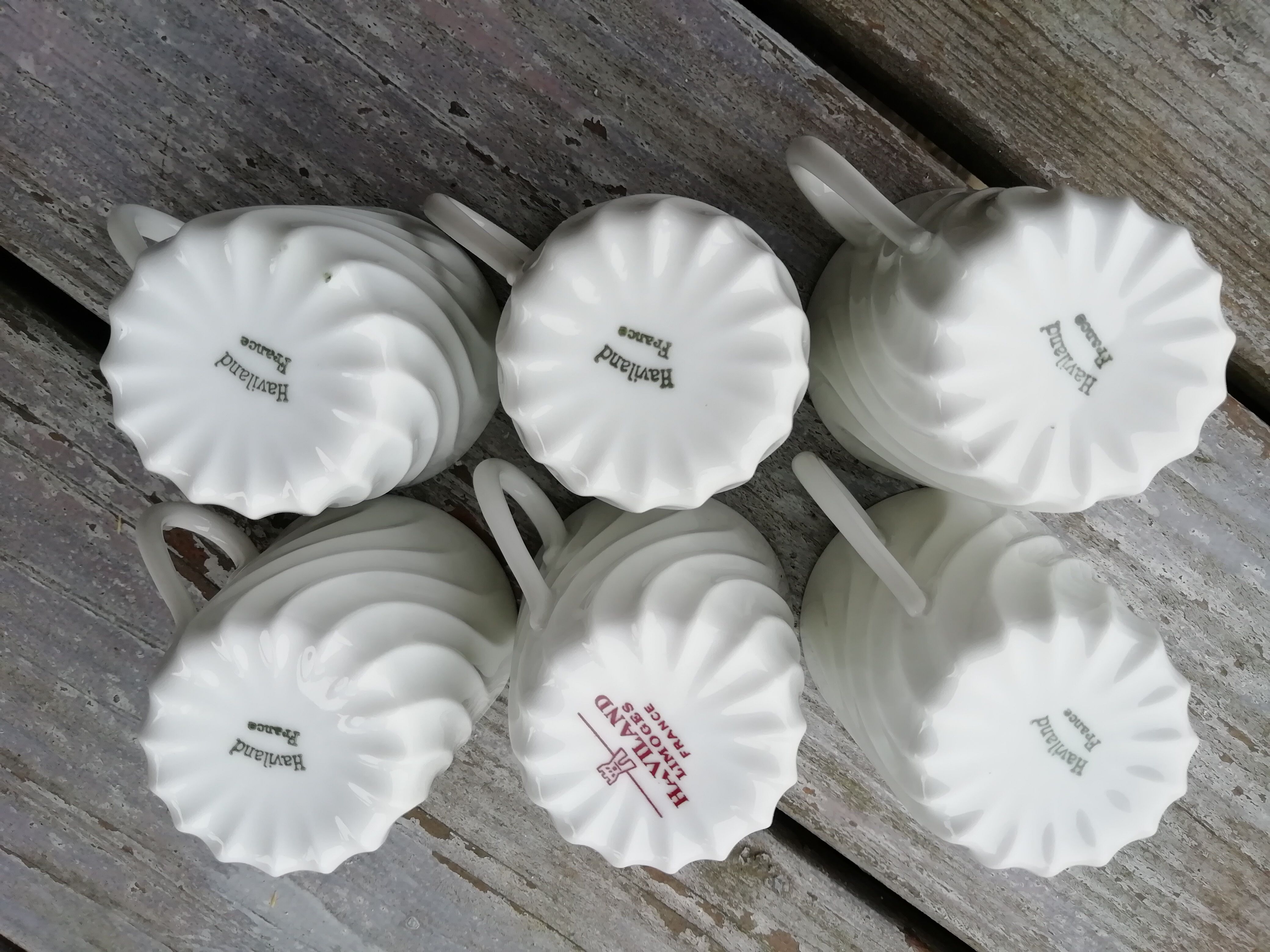 Lot of Haviland porcelain cups