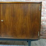 Renovated Violetta walnut chest of drawers, 1970s of the People's Republic of Poland