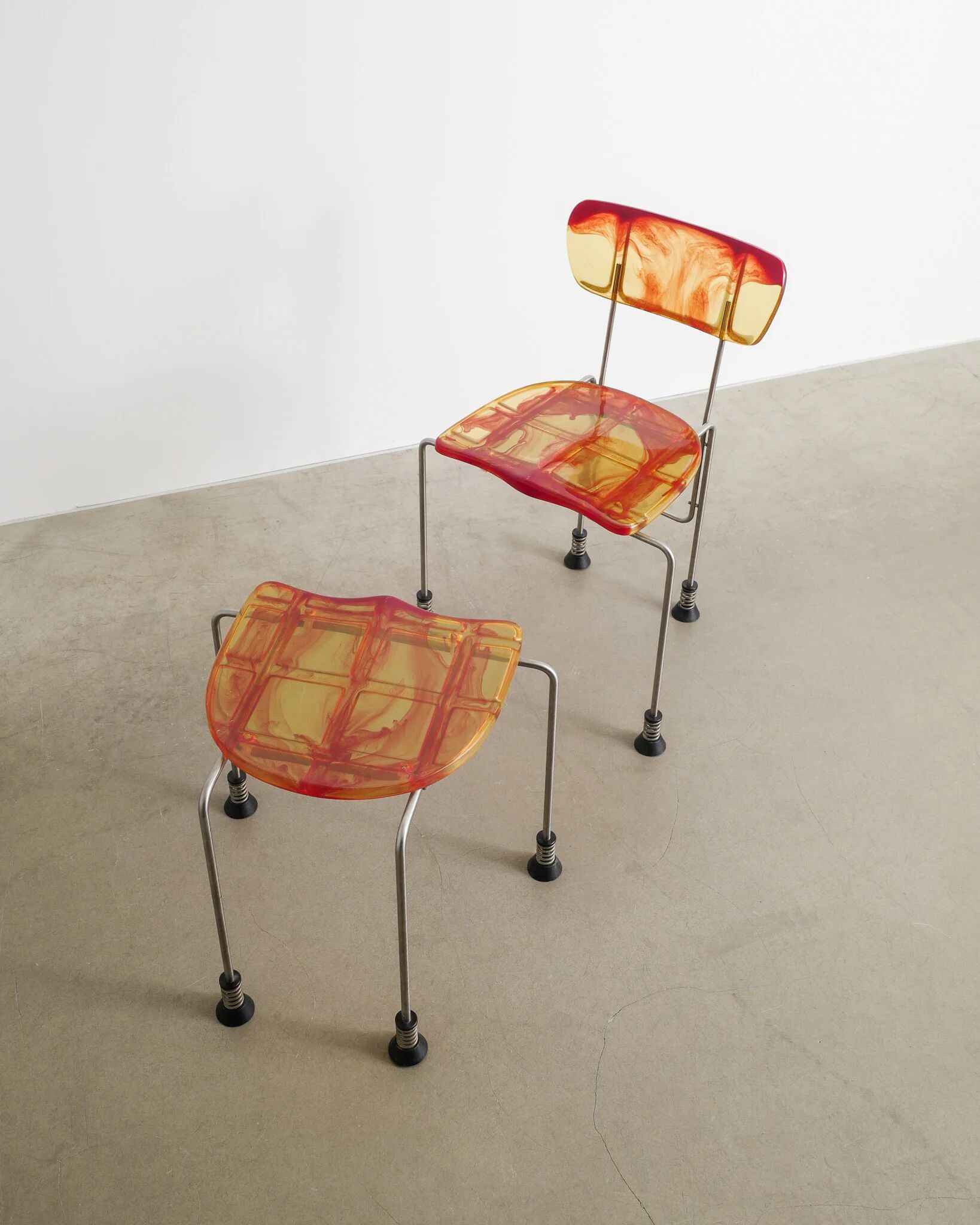 Italian Contemporary Broadway Chair & Stool by Gaetano Pesce, 1993