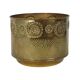Large Brass Jardinière / Firewood Bin with Repoussé Work