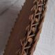 Old vintage braided rattan mirror