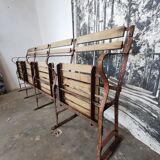 Theatre bench, folding seats