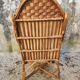 Fauteil rotin vintage