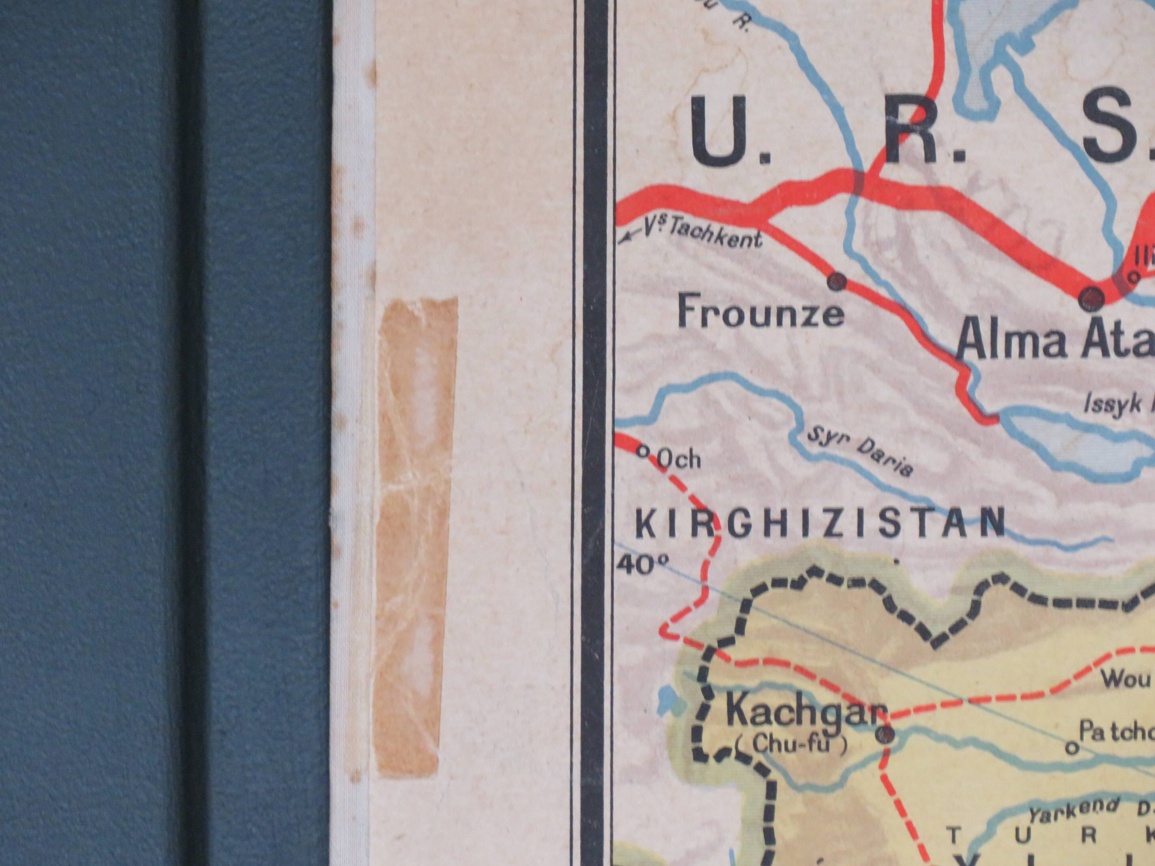 Ancient school map of China No.52 - Vidal Lablache