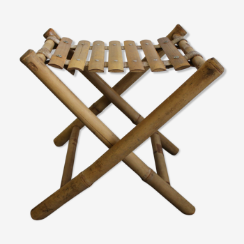 Bamboo folding stool