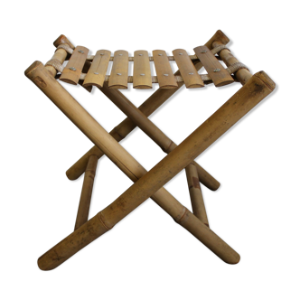 Bamboo folding stool