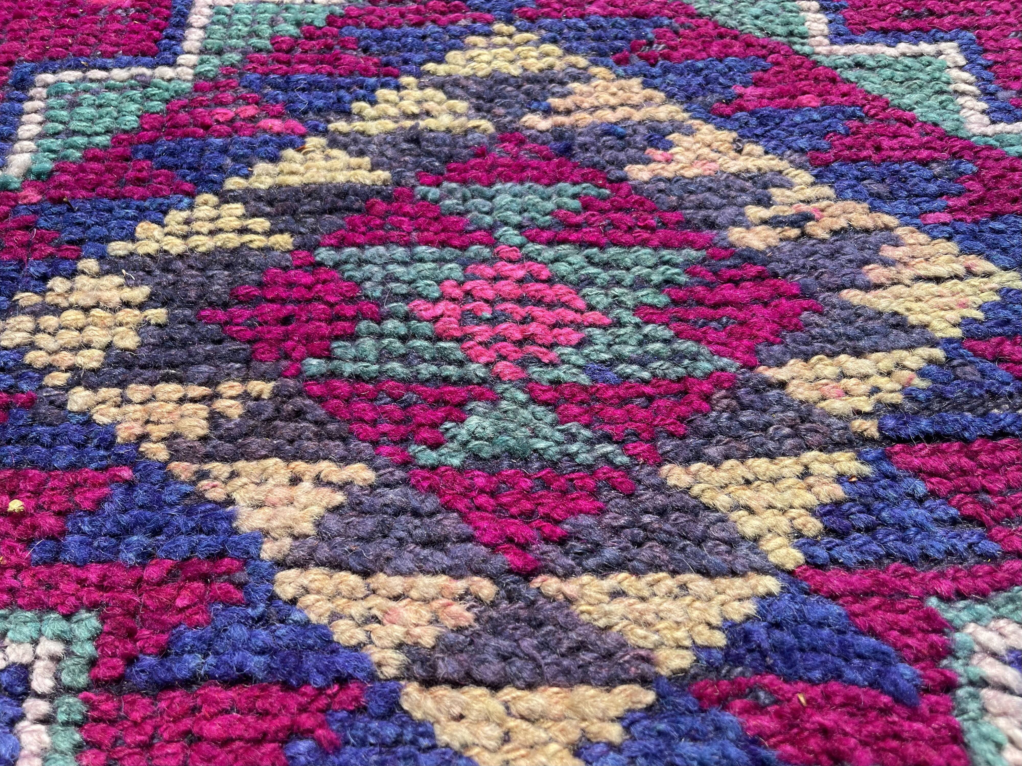 Traditional Vintage Kurdish Herki Rug , 140 X 85 Cm