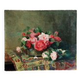 Tableau années 20 "Tapis de roses"