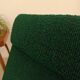 Paire de fauteuils ULUV bois et tissu vert bouclette