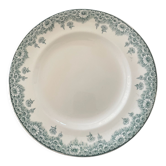 Lot de 5 assiettes plates terre de fer Longwy