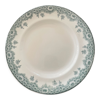 Set of 5 flat plates Terre de fer Longwy