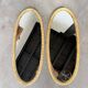 Pair of oval mirrors 1900 gilded stucco