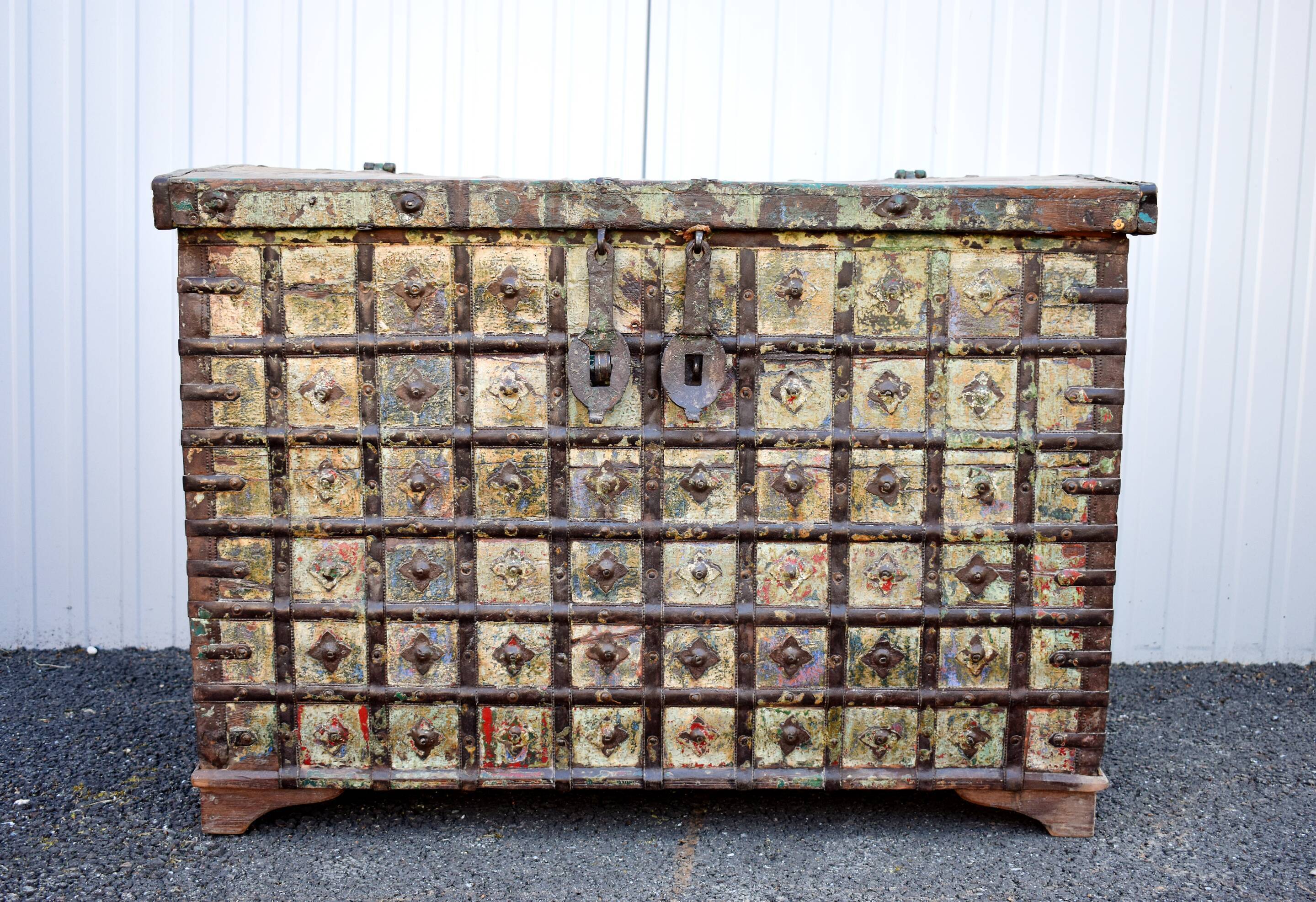 Authentic Ancient Indian Wedding Chest of Rajasthan