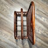 Bamboo and rattan magazine holder