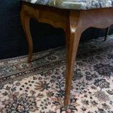 Louis XV style table with marble top