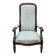 Fauteuil Voltaire du XIXème en noyer - L=68cm, P=78cm, H=1m07, H assise=40cm.