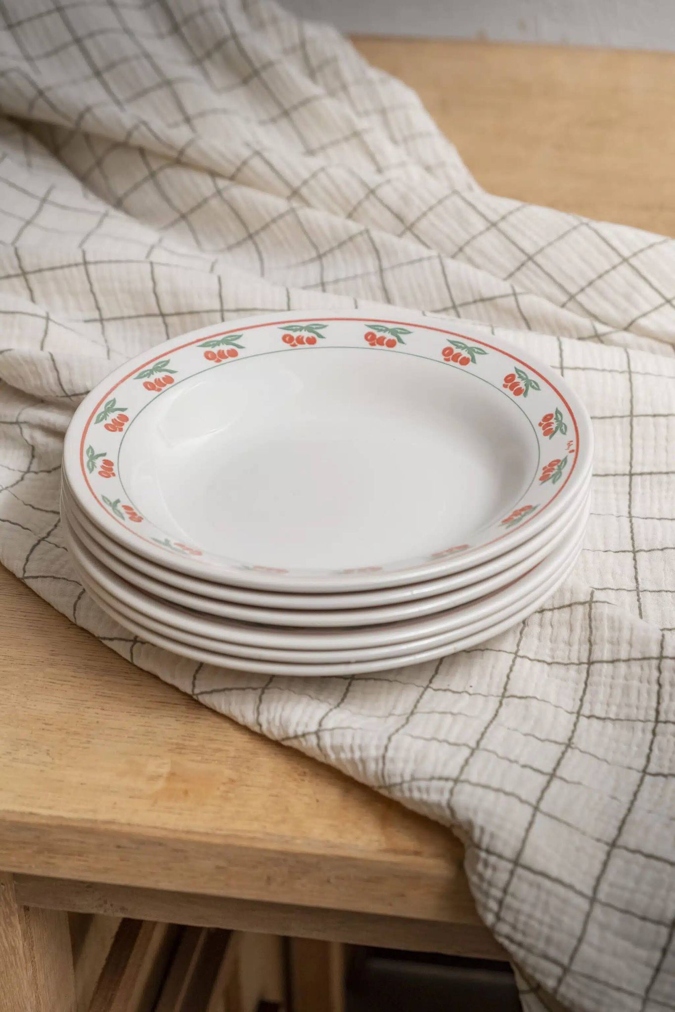 Lot de 6 assiettes creuses « Tomates d’été »
